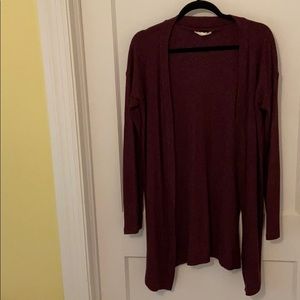 Aeropostale Burgandy cardigan